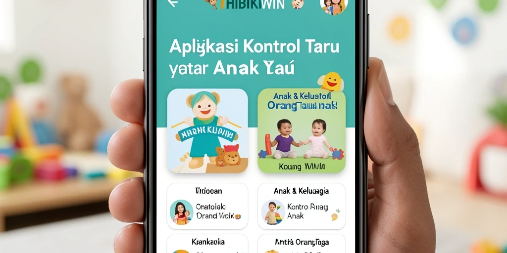 Tampilan antarmuka HIBIKIWIN yang ramah anak dan mudah digunakan.