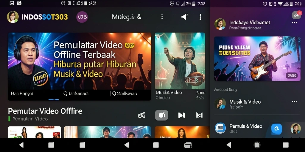 Antarmuka INDOSLOT303 yang memukau untuk Pemutar Video Offline.