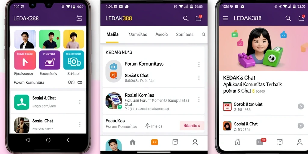 Tampilan antarmuka utama LEDAK388 yang penuh warna dan menarik untuk Forum Komunitas.