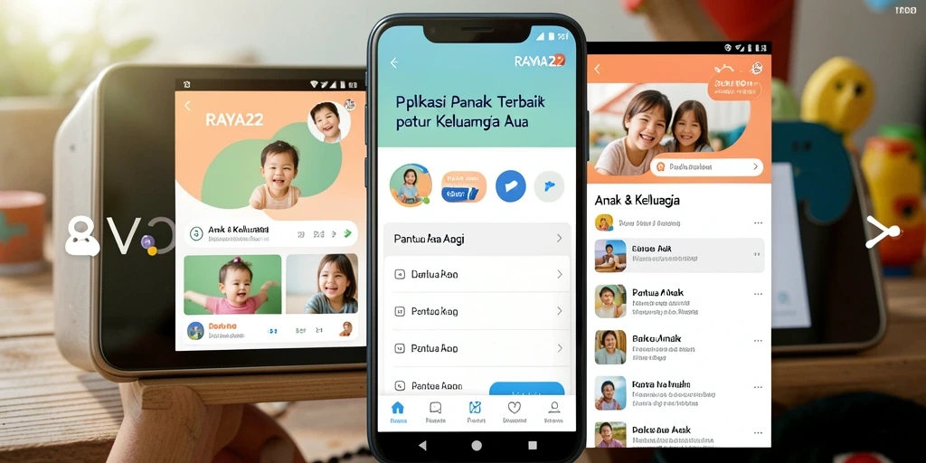 Antarmuka intuitif RAYA22 untuk memantau anak secara efisien.